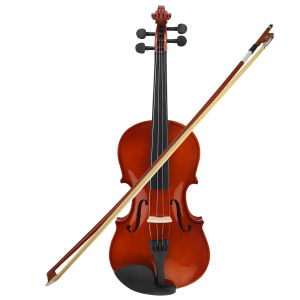 4/4 3/4 1/2 Natural Color Acoustic Violin for Violin Beginner Full Size Fiddle