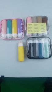 [SG Seller]Soft Silicone Cosmetic Containers BPA-Free Travel Squeeze Bottles Leakproof Silicone Travel Bottles