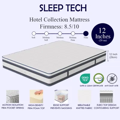 [SG] NEXT DAY DELIVERY + FREE PILLOWS. Pocket Spring FIRM Mattress Luxury Memory Foam Single Super Single Queen King High Quality. Euro Design and High Quality. Comes in King Size Queen Super Single and Single Size Mattress. Free & Fast Delivery