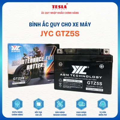 Ắc quy xe máy JYC GTZ5S dành cho xe Future Neo Wave RSX Janus Winner Blade Exciter Nouvo 3.5
