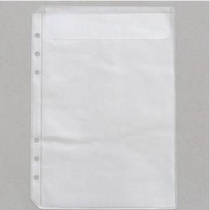 SFHDF A5 A6 โปร่งใส ที่ใส่แฟ้ม ที่เก็บตั๋วไดอารี่ ที่เก็บสติ๊กเกอร์ สมุดภาพ กระเป๋าใส่เอกสาร แฟ้มแฟ้ม กระเป๋าใส่โน๊ตบุ๊ค PVC กระเป๋าใส่เครื่องผูก