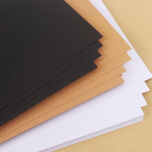 Bộ 10 giấy làm scrapbook dày Khổ A3/A4 (Đen/Kraft/Trắng)