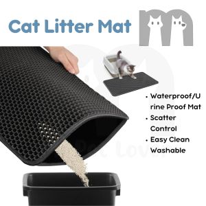【Mi Pet Lover】Cat Litter Mat Honeycomb Double Layer Litter Mat Litter Trapper