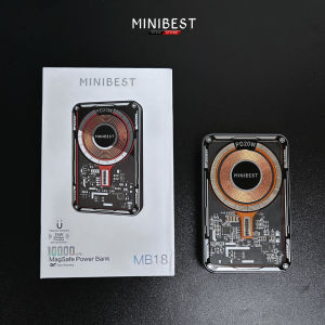 MINIBEST MB18 Powerbank Transparent Wireless Magsafe Fast Charging 15W+20W 10000mAh