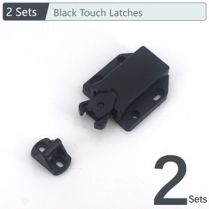10/5/2Pcs Non-Magnetic Touch Catch Push Latch Cabinet Cupboard Wardrobe Door Hardware