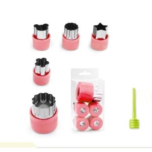 9 Pcs Kids Fruit Vegetable Cookie Cutter Set  Fun Food  Kitchen DIY  Baking & Cooking Shaping Tools