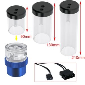 Barrow Water Cooling D5 PWM Pump 18W Maximum Flow Lift 4 Meters 1260L/H / D5 Combo Pump + Reservoir / Length 190mm 230mm 310mm / Coolant Tank