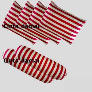 Sarung bantal dan guling murah dewasa isi 6pcs 4bantal dan 2guling bahan adem lembut untuk tidur motif anak karakter bunga