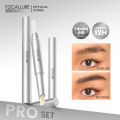 FOCALLURE Setting Eyebrow Wax Browcara Lasting Waterproof 2-in-1 Built-in Brush #Pro-set. 