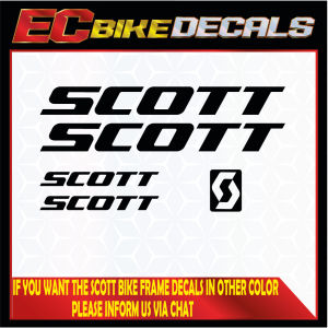 EC BIKE DECALS SCOTT Bike Frame Vinyl Sticker for Mountain Bike/Road Bike and Fixie