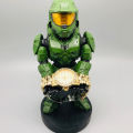 [op034] Cool Halo Infinite Cable Guy Xbox Handle Bracket Green Soldier PS4 Holder Phone Controller Holder Stand Action Figure Toys Gift. 