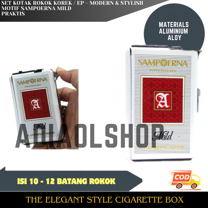 Kotak Rokok Plus Korek Api Sampoerna Mild Merah | Lazada Indonesia