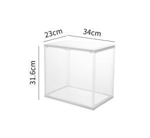 Clear Plastic Storage Books Display Case Organizer for Handbag Model Wallet Toys Organization and Display