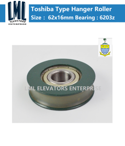 Toshiba Elevator Door Hanger Roller Flat Type 62x16mm x 6203z (10pcs/lot) LML Elevator Parts 电梯零件东芝电梯门吊轮平槽配件