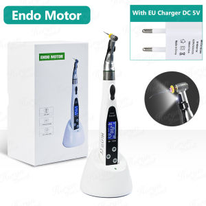 Dental Wireless Endo Motor 16:1 Contra Angle HORYN LED Display 9 Modes Endodontic Root Canal Treatment Instrument