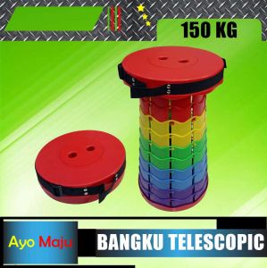 Kursi Telescopic Bangku Telescopic Kursi Lipat Portable Warna Warni