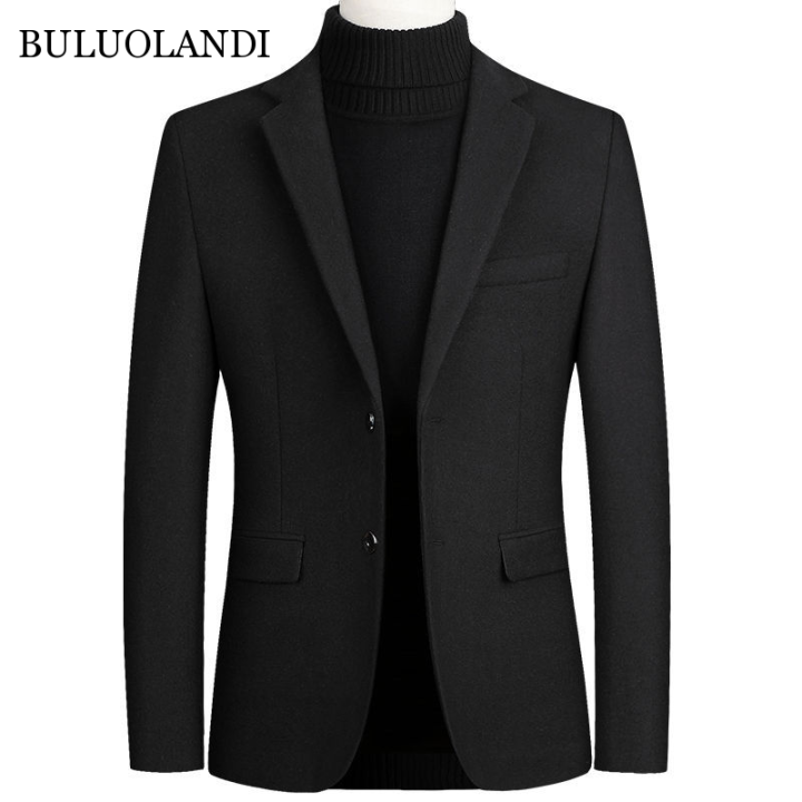 BULUOLANDI High Quality Men's Wool Suit Coat Wool Blends Casual Blazers  Business Casual Mens Coats Jackets Lazada PH
