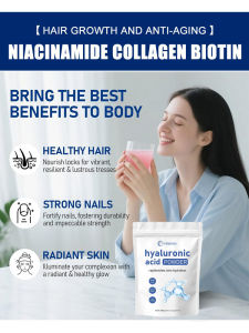 Collagen Biotin AntiAging Facial Drink Hyaluronic Acid Hair Growth Collagen Biotin Drink