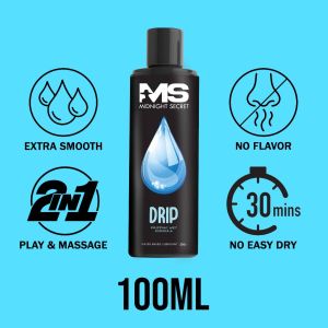 [ 5X EXTRA SMOOTH ] MS Drip Wet Premium Water Based Adult Personal Lubricant Gel Body Massage Gel Pelincir Condom Safe
