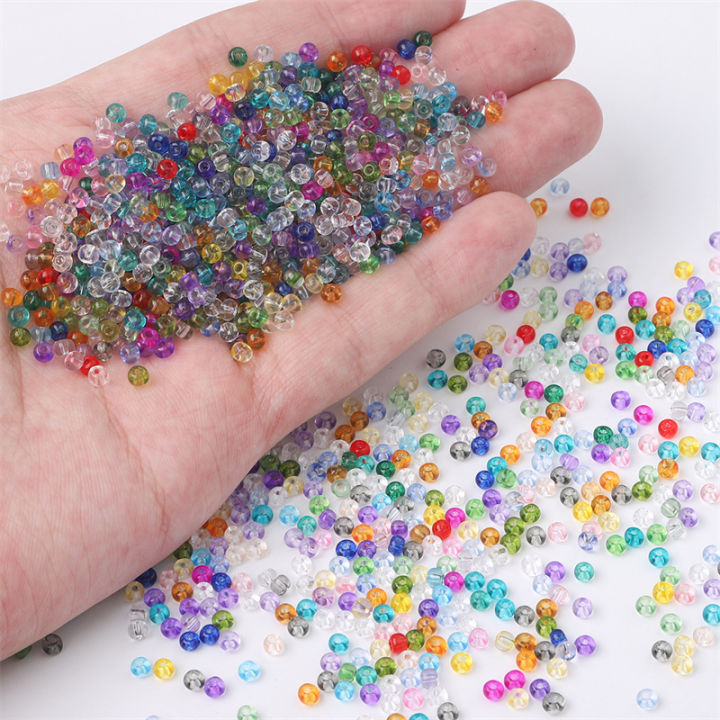 10g/Bag 2/3/4mm High Quality Transparent Colors Glass Seed Beads For Needle  Work DIY Bracelet Necklace Jewelry Making Garment Accessories