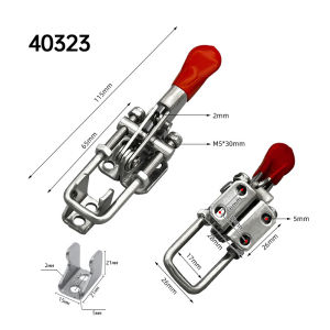 Stainless Steel Adjustable Toggle Latch Clamp Quick Release Heavy Duty Locked Latch Buckle Clamp