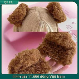 QK FA ✨ 1 cặp mới dễ thương Puppy tai clip bên cho cô gái sang trọng kẹp tóc Kawaii barrettes Mũ Nón trẻ em Phụ Kiện Tóc Quà Tặng