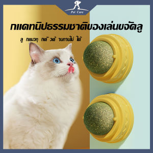 ลูกแคทนิปธรรมชาติแบบหมุนได้สำหรับสัตว์เลี้ยงน่ารัภาพการย่อยอาหารขนมหญ้าแมวกบอลมีขนเพื่อสุขภาพเพื่อส่งเสริมการย่อยอาหารขนมห