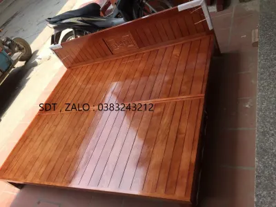giường ghế gấp gỗ xoan đào 1m21m61m8 phòng khách