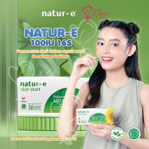 Natur-E Skin Start Natural Vitamin E 100IU 16s || Soft Capsule suplemen || Suplemen Kecantikan