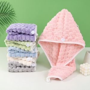 Soft Absorbent Dry Hair Cap Bath Cap for Women Pineapple structure