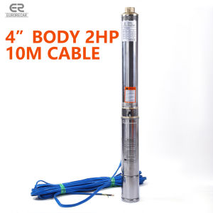 4 Inch 220V 60Hz Stainless Steel Electric Impeller Pump Submersible Pump Deep Well Water Pump Pure Copper Interface