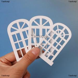 [COD] Yaokeqi 1 12 Dollhouse Mini Wooden Window Frame Model Dollhouse Furniture Decoration Dolls House Micro Scene Construction Props