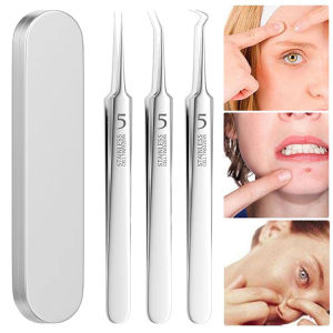 Professional Beauty Tweezers/Blackhead Remover & Acne Treatment Tool/Corrosion-Resistant Precision Tip/Home Salon Use For Adults Women Men/Full Coverage Extraction