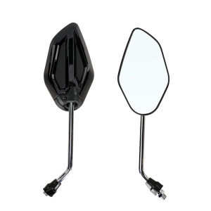 Emika Choice Motorcycle YAMAHA HONDA LC135 CURVED STEM SIDE MIRROR NON-GRADED LEN REAR VIEW MIRROR