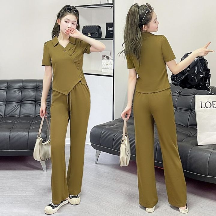 Best seller women'sclothing nice and good quality terno pants summer/autumn  ootd cloths