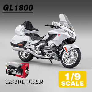 LEO 1:9 Honda Gold Wing GL1800 Motorcycle Diecast Model Car Alloy Cars Toys Collection Gift For Kids Boy Girl