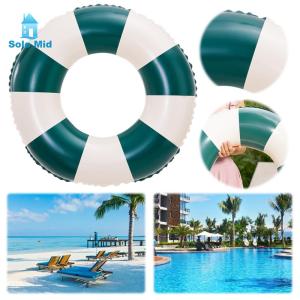 [Hàng Mới Về] Phao bể bơi PVC Phao bơi tròn bơm hơi lớn có sọc sáng cho trẻ em và người lớn cho chơi dưới nước mùa hè