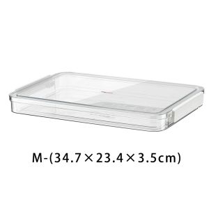 Dustproof Acrylic Storage Box with Lid A4- Clear Desktop Organizer Home Office Container for Stationery Book