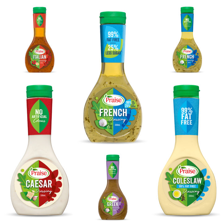 Praise Salad Dressing 330ml [ French Dressing / French 99 Fat Free