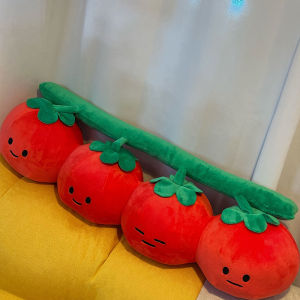 หมอนมะเขือเทศ Maktu หมอนนอน ตุ๊กตาสัตว์ยัดไส้ ของขวัญวันเกิด ของเล่นขนาดใหญ่