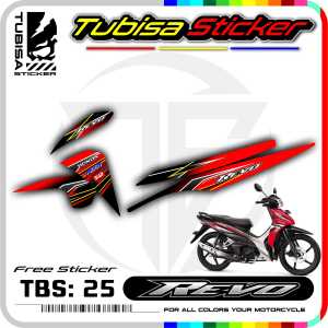 Sticker Striping Variasi Revo Fi New - Sticker Stiker Striping Motor Revo Fi New TBS.25
