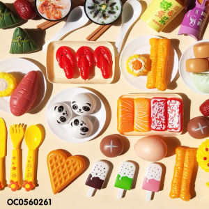 Bộ Đồ Chơi Nấu Ăn Cao Cấp 88 Chi Tiết Đủ Món Ăn Ngon Hấp Dẫn Cho Bé (Loại TO)