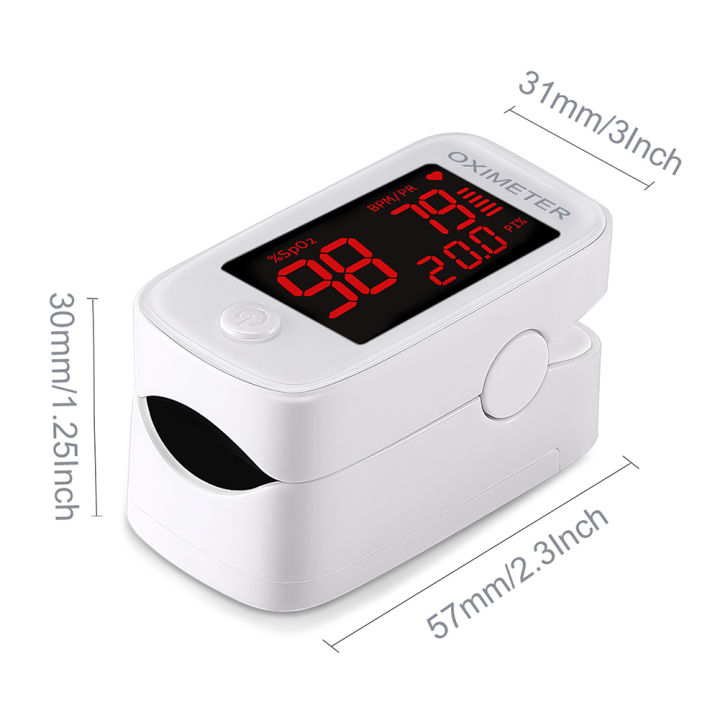 Oxygen Meter Finger Pulse Oximeter with Pulse Rate Measurements and