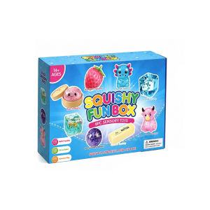 [SG In Stock]8PCS Squishy Toys Gift Box Cute Sensory Fidget Squeeze Toy Set 8 Fun Designs Stress Relief Gift
