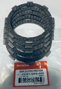 CLUTCH LINING SET HONDA TMX 155125RUSISKYGOEUROROUSER135 THAILAND GENUINE PART 22201 GF6 000
