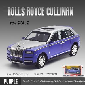 【MagicT】 Xe Mô Hình Hợp Kim Kẽm Rolls Royce Cullinan Tỉ Lệ 1:32 Với Âm Thanh & Ánh Sáng & Chức Năng Kéo Lùi Đồ Chơi Đúc Khuôn Quà Tặng Bộ Sưu Tập Đồ Trang Trí Cho Bé Trai