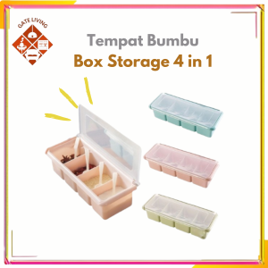 Tempat Bumbu Dapur Seasoning Box Storage 4IN1