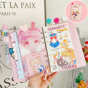 A6 Cute Binder Girl Heart Pendant Hand Ledger Gift Pack Luxury Set  DIY Binder Notebook Diary Agenda Planner Paper Stationery