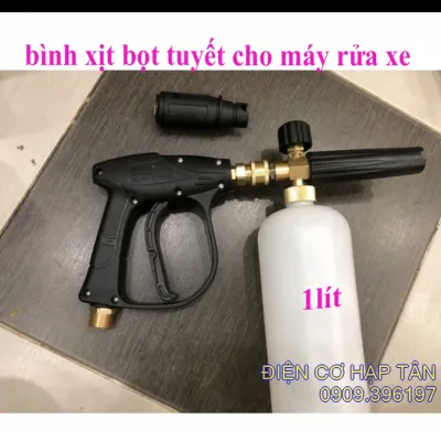 Bình phun bọt tuyết 1L + súng xịt rửa xe bình tạo bọt 1 lít+ súng rửa xe bình tạo bọt tuyết