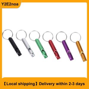 【Local shipping】 Metal Whistle Pendant With Keychain For Survival Emergency Mini Size Whistles